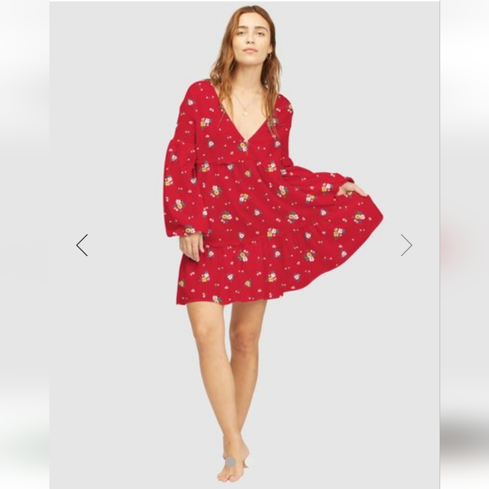 NWT Wrangler X Billabong Falling For You Babydoll Dress